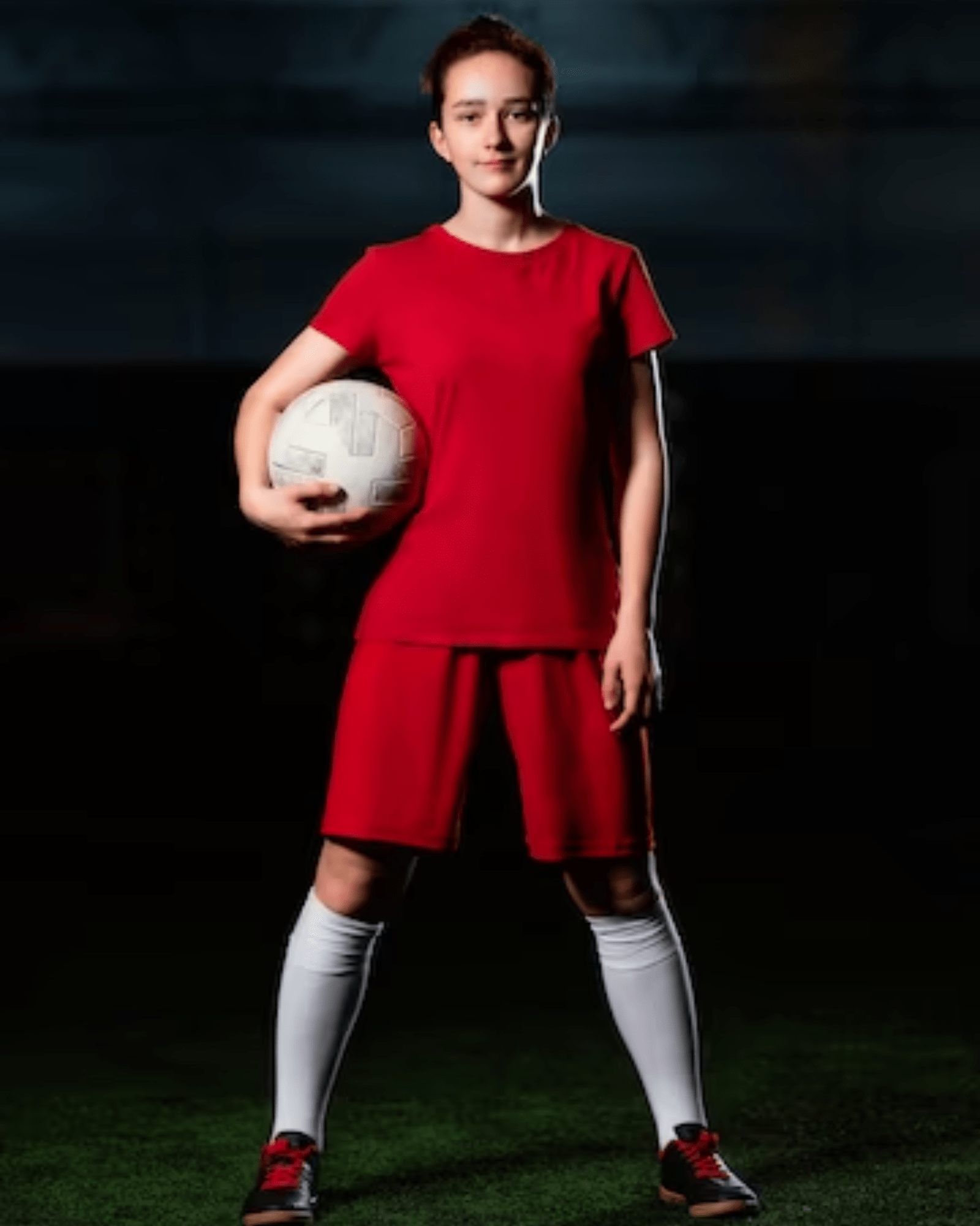 Girl With football pic 1