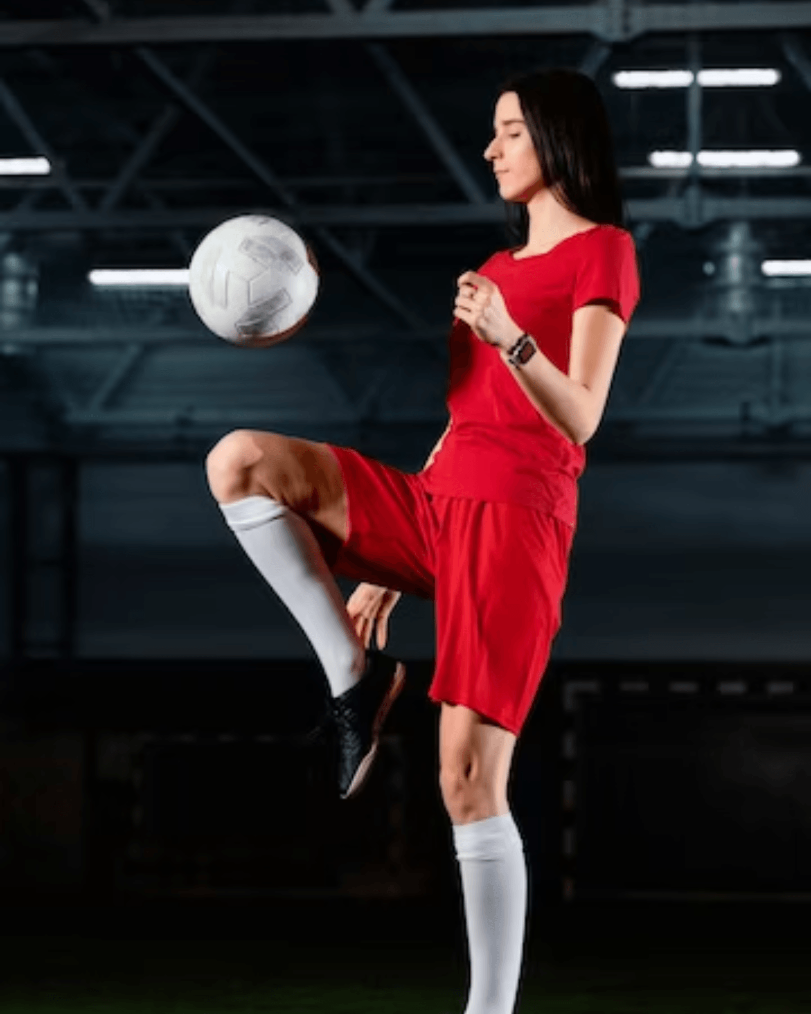 Girl With football pic 2